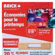  Brick - Économies pour le printemps
