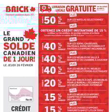  Brick - Le grand solde canadien de 1 jour