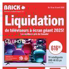  Brick - Liquidation de téléviseurs à écran géant