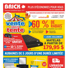  Brick - Vente sous la Tente