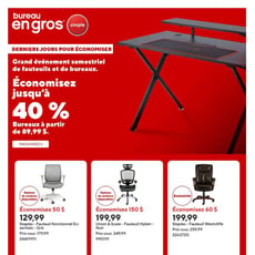 Bureau En Gros du 23 au 29 octobre 2026