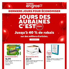 Bureau En Gros du 9 au 15 octobre 2026
