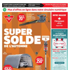 Canadian Tire du 8 au 14 octobre 2026
