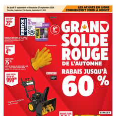  Canadian Tire - Grand Solde Rouge de l'Automne