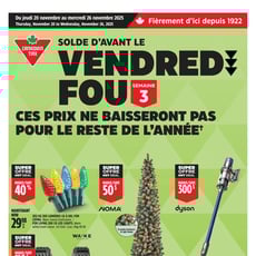  Canadian Tire - Solde d'Avant le Vendredi Fou