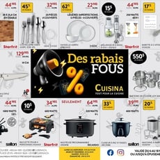  Cuisina - Offres du Pré-vendredi Fou