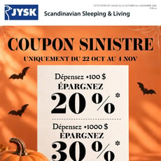 Jysk du 22 octobre au 4 novembre 2026