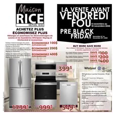  Maison Rice - La vente avant Vendredi fou