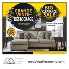  Meubles Gilles Émond - Grande Vente de Déstockage