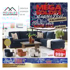  Meubles Gilles Émond - Méga Soldes d'Après-Noël