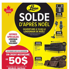  Meubles Léon - Solde d'Après-Noël