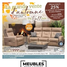  Meubles Mont-Laurier - La grande vente d'Automne