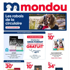 Mondou du 1er au 14 octobre 2026