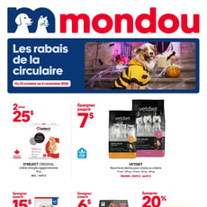 Mondou du 22 octobre au 4 novembre 2026