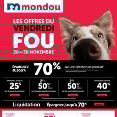  Mondou - Les Offres du Vendredi Fou