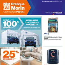 Patrick Morin du 22 au 28 octobre 2026