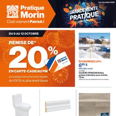 Patrick Morin du 8 au 14 octobre 2026
