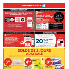Pharmaprix du 10 au 16 octobre 2026