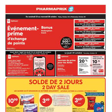 Pharmaprix du 24 au 30 octobre 2026