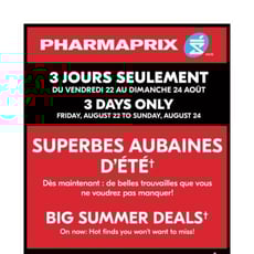  Pharmaprix - Superbes Aubaines 3 Jours Seulement