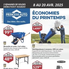  Princess Auto - Économies du Printemps
