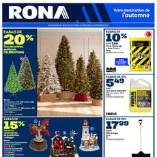 Rona du 29 octobre au 4 novembre 2026