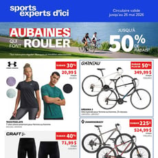  Sports Experts - Aubaines qui font rouler