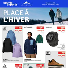Sports Experts du 28 octobre au 10 novembre 2026