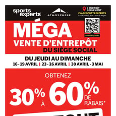  Sports Experts - Méga Vente d'Entrepôt du Siège Social