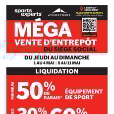  Sports Experts - Méga Vente d'Entrepôt du Siège Social