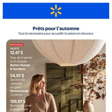 Walmart du 17 septembre au 21 octobre 2026