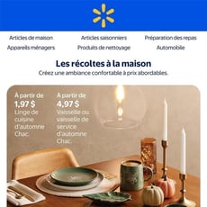 Walmart - Les récoltes à la maison