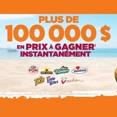 Concours avec 100 000$ de prix à remporter instantanément!