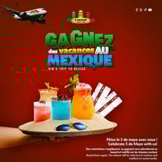 Participez au concours 3 Amigos et remportez un séjour idyllique au Mexique, évalué à 4 000 $ !