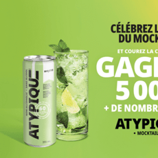 Concours Singulier : Remportez un prix prestigieux de 5000 $ ou 15 sets Mocktail à 500 $.