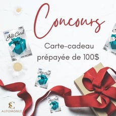 Concours Automobile SC : gagnez une carte-cadeau prépayée de 100 $.