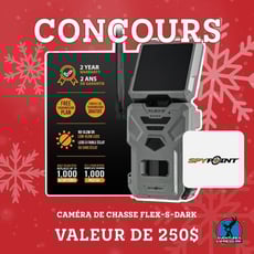 Concours Aventures Express.tv : remportez une caméra de chasse SPYPOINT Flex Dark S !