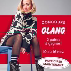 Participez au concours Bopied pour remporter deux paires Olang Canada, l'une pour vous, l'autre pour votre amie.