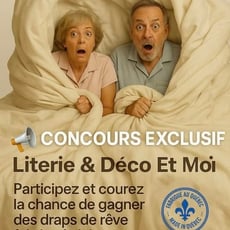 Concours Boutique Literie & Déco - Remportez un parure de draps confectionnée au Québec !