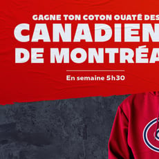 Participez au concours CKOI 96,6 et remporte un coton ouaté des Canadiens!