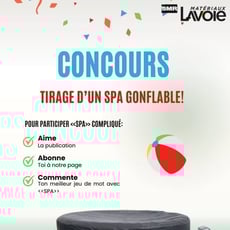 Concours de Relaxation chez Matériaux Lavoie!