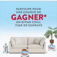 Concours Divan Coors Light à Remporter