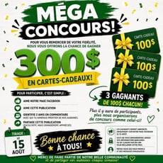 Concours Économarché - 300 $ en cartes-cadeaux à gagner!
