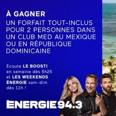 Concours Énergie 94,3 : Remportez un séjour pour deux dans un Club Med au Mexique ou en République Dominicaine.