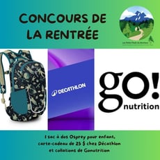 Concours : Remportez un sac à dos enfant 10 L d'Osprey, une carte Décathlon de 25$ et des douceurs Gonutrition
