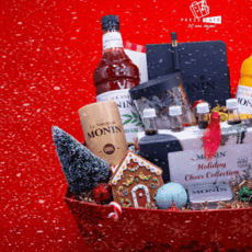 Participez et remportez un panier Monin de 150$ et 10 coffrets de mini-sirop Monin.