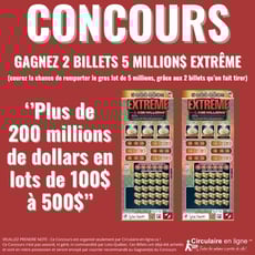 Participez et remportez 2 billets pour l'événement Extrême à 5 millions de dollars.