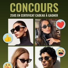 Participez au concours pour gagner un certificat cadeau de 250$ chez Chicco Optique!