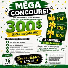 Concours : remportez 300 $ en cartes-cadeaux Économarché !