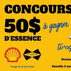 Participez au concours et remportez 50$ de carburant!